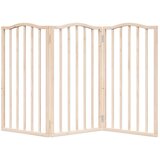  Vrata za pse s 3 panela sklopiva 150 cm od drva topole | shoptok.hr