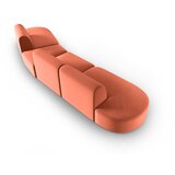 Milo Casa Rožnata žametna sedežna garnitura desni kot 428 cm Paolo – | Shoptok.si