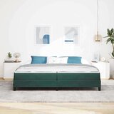  Postelja z vzmetnico Temno zelena 200 x 210 cm blago, (5000128018) | Shoptok.si