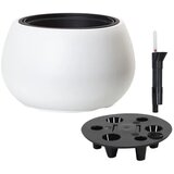 Saksija Heos loptasta 40 cm sa vodomerom - bela S449