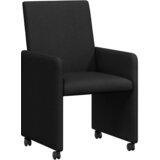  Blagovačke stolice s kotačima 2 pcs Crna 57 x 66 x 94 cm | shoptok.hr