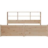  Knjižna postelja brez vzmetnice 200x200 cm trdna borovina | Shoptok.si