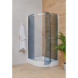 AQUAART tuš kabina wellness lugo 80 polukružna s kadom 80x80x205 cm | shoptok.hr