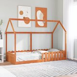 Maison Chic Otroška postelja - Otroški ležaj - Otroški posteljni okvir voščeno rjav 90x190 cm trdna borovina, (21698378) | Shoptok.si