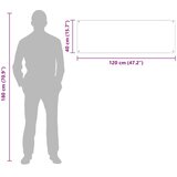  Kuhinjski zid 2 pcs Tamno siva 120 x 40 cm | shoptok.hr