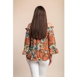 Fenzy Bluza S Cvjetnim Printom, Smeđa | shoptok.hr