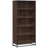 Maison Chic Knjižna omara - Knjižni regal rjavi hrast 80,5x35x170,5 cm inženirski les, (21726282) | Shoptok.si