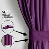 Restilo Vijolična žametna zavesa za delno zatemnitev 140x270 cm Eyelets – | Shoptok.si