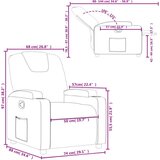 vidaXL Naslonjač krem umjetna koža | shoptok.hr