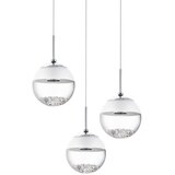 Eglo montio 1 visilica/3, led, 3x5w, prom 400, krom/staklo prozirno | shoptok.hr