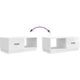  Klubska miza Bela visok sijaj 90 x 50 x 37 cm Inženirski les, (5000295435) | Shoptok.si