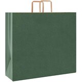  Papirnate vrečke 250 kosov z ročaji zelene barve 54x15x49 cm, (5000160914) | Shoptok.si