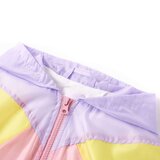 vidaXL Otroška jakna s kapuco in zadrgo večbarvna 92 | Shoptok.si