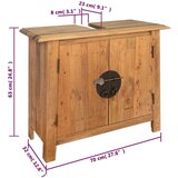 Toaletni ormarić za kupaonicu od masivne reciklirane borovine 70 x 32 x 63 cm | shoptok.hr