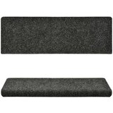  Otirači za stepenice 10 kom 65x21x4 cm sivi prošiveni | shoptok.hr