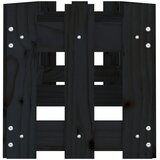  Povišena vrtna gredica crna 200x30x30 cm masivna borovina | shoptok.hr