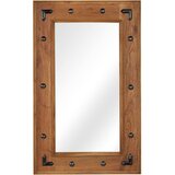 vidaXL Ogledalo iz trdnega akacijevega lesa 50x80 cm | Shoptok.si