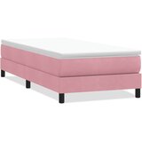 Box spring krevet bez madracem ružičasti 90x220 cm baršunasti | shoptok.hr