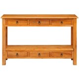  Konzolna stolica s ladicama Prirodna 115 x 32 x 76 cm | shoptok.hr