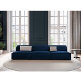 Micadoni Home Temno modra žametna sedežna garnitura 240 cm Jodie – | Shoptok.si