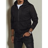 DStreet Bluza męska rozpinana z kapturem czarna | Shoptok.si