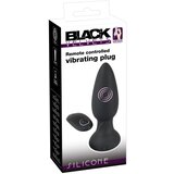 Black Velvets Remote Controlled Silicone Vibrating Plug Cene
