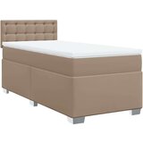 vidaXL Krevet s oprugama i madrac cappuccino 80x200 cm od umjetne kože | shoptok.hr