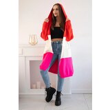 Kesi Striped hooded sweater red+ecru+pink | shoptok.hr