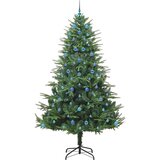 vidaXL Umjetno božićno drvce s rasvjetom i setom kuglica Zelena 240 cm | shoptok.hr