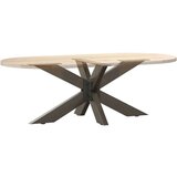  Kava miza noga oblika pajka naravno jeklo 98x58x(42-43)cm jeklo, (21828668) | Shoptok.si