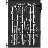  Vrtna vrata 85 x 125 cm Crna Može se zaključati | shoptok.hr