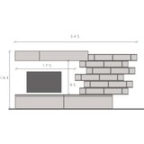 LC Mobili Elegantni TV ormari bronani/tamna drvena INFINITY 2.0 900013-BRMR Cijene
