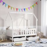 vidaXL Okvir dječjeg kreveta s ladicama bez madraca 80x160 cm od drva | shoptok.hr