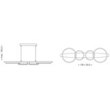 Brilagi LED luster na sajli PLANK LED/35W/230V 4000K 30x100 cm drvo | Eponuda.com