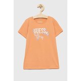 Guess Otroška kratka majica oranžna barva | Shoptok.si