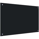 vidaXL Kuhinjska zaštita od prskanja crna 90 x 60 cm kaljeno staklo Cijene