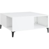 Maison Chic Klubska mizica - kavna mizica - Nizka mizica bela 80x80x36,5 cm inženirski les, (21753639) | Shoptok.si