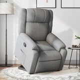 vidaXL Naslanjač s funkcijo vstajanja svetlo sivo blago | Shoptok.si