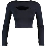 Trendyol ženski top TWOAW22BZ0481, Antracit / Siva Cene