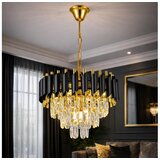  Brilagi - Luster na lancu ECLIPSE 5xE14/10W/230V prečnik 38 cm crna/zlatna | Eponuda.com