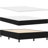  s opruga kutije s uzglavljem Crna 140 x 190 cm tkanina | shoptok.hr