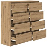  Komoda boja hrasta artisan 100x35x99 cm konstruiranog drva | shoptok.hr