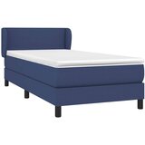  Krevet s oprugama i madracem plavi 90 x 190 cm od tkanine | shoptok.hr