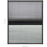 vidaXL Nabrani zaslon protiv insekata za prozore aluminijski 60x80 cm | shoptok.hr