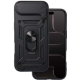 Onasi Silikonski ovitek Armor Ring z zaščito kamere za iPhone 17 Air - črn | Shoptok.si