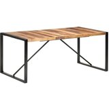  Blagovaonski stol 180 x 90 x 75 cm od masivnog drva i šišama | shoptok.hr
