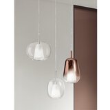  Ondaluce - Visilica na sajli THELMA 1xE27/15W/230V Ø 25 cm zlatna/prozirna | Eponuda.com