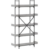  Regal za knjige s 5 razina boja hrasta 100x33x180,5 cm drveni | Eponuda.com