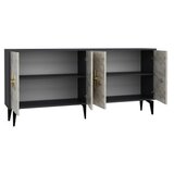 Hanah home komoda figora anthracite ephesus marble | ePonuda.com