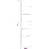  Ljestva za deke Crna 40 x 150 cm Bambus | shoptok.hr